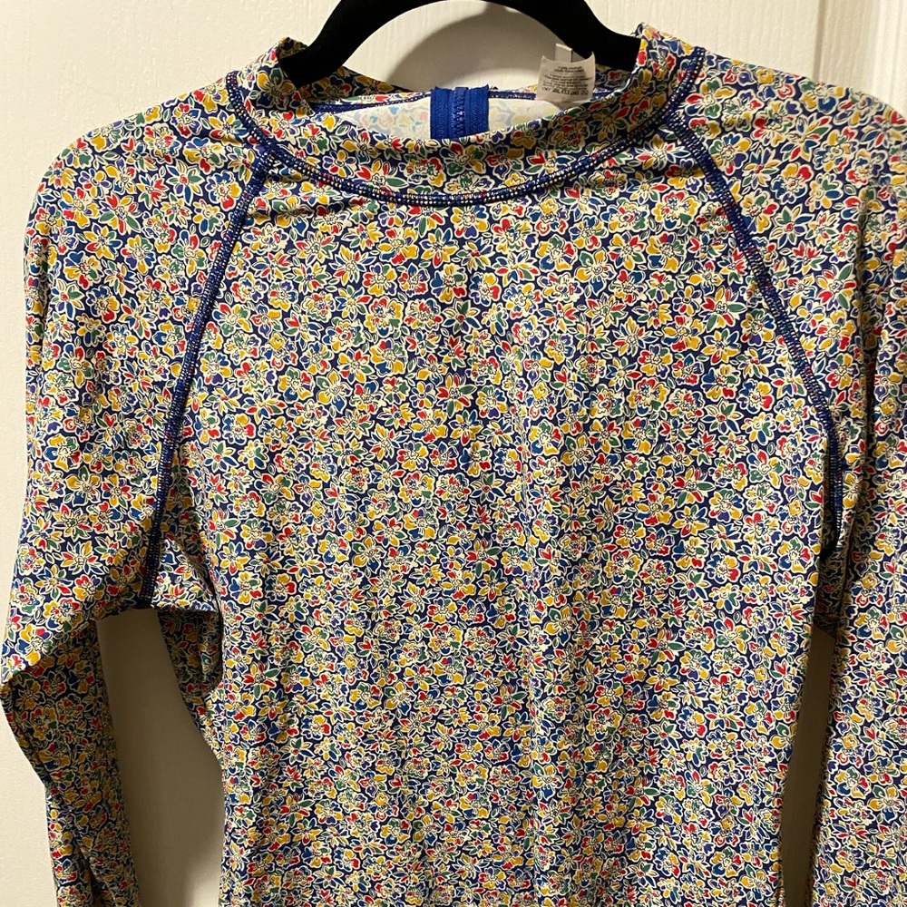 J.Crew Liberty London Floral Rashguard Size Large